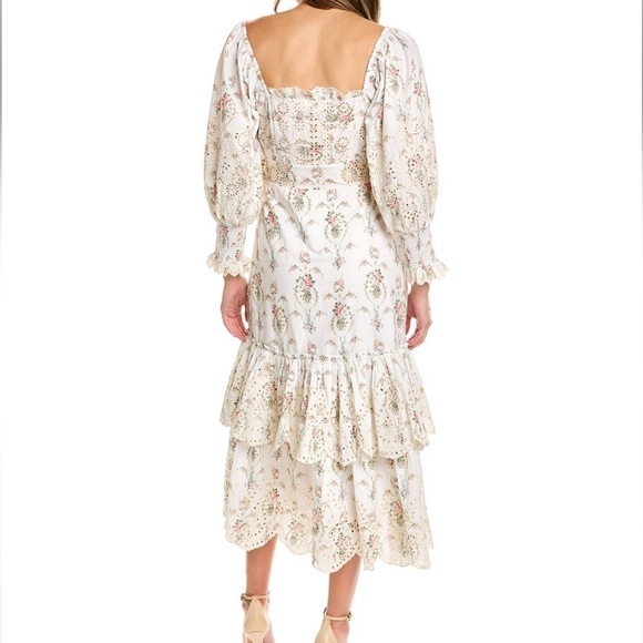 LoveShackFancy Toulon Eyelet Ruffle Dress NWT - Picture 6 of 16